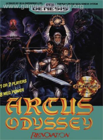Cover Arcus Odyssey for Genesis - Mega Drive
